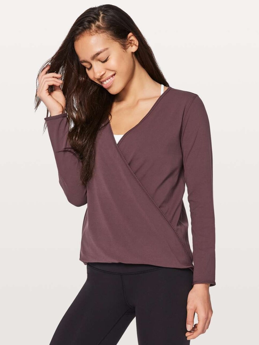 NWT Lululemon Full Freedom Long Sleeve in Black Cherry